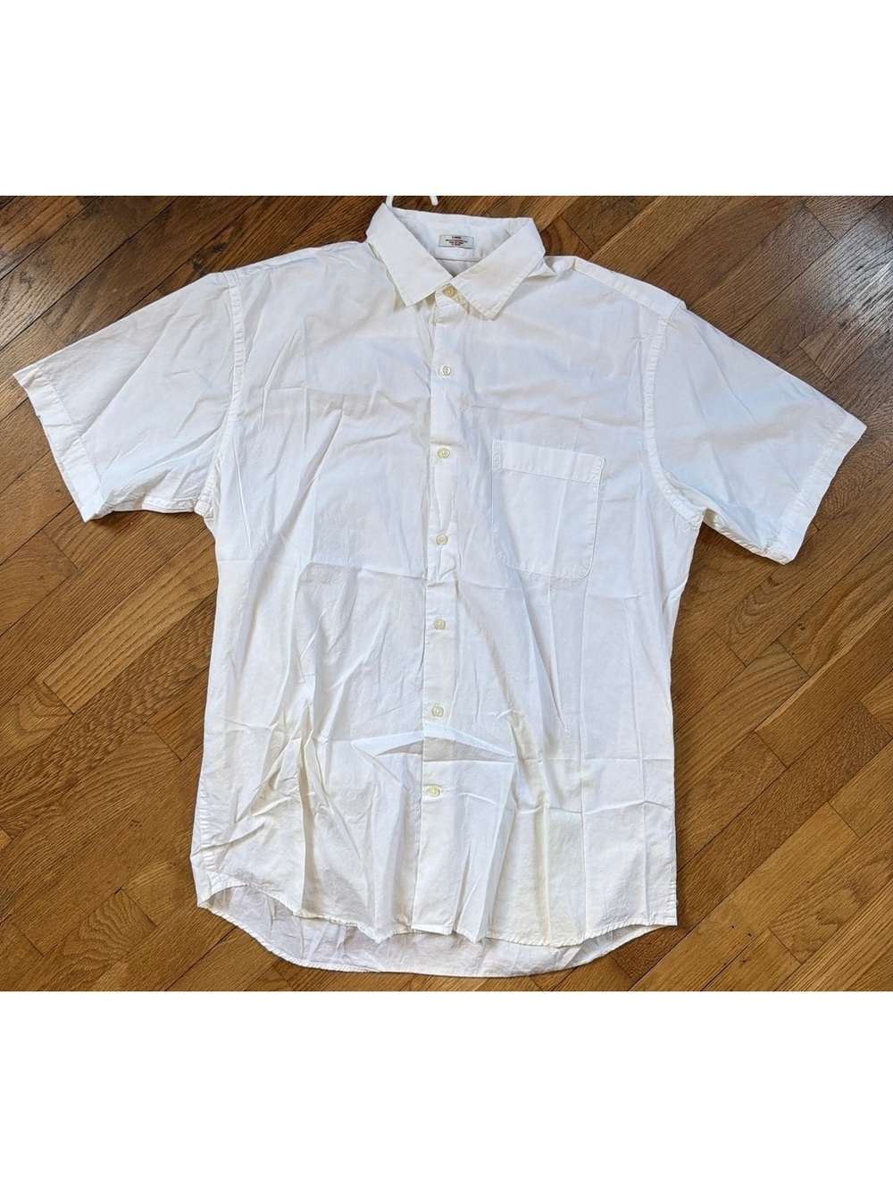 Large - Men - Peter Millar Seaside White Button-Up Shirt